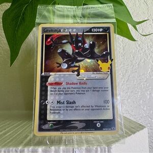 Pokémon TCG Greninja Gold Star SWSH144 Celebrations Black Star Promo NEW/SEALED